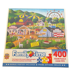 Master Pieces Summer Carnival County Fair Family Time Jigsaw Puzzle 400 Complete